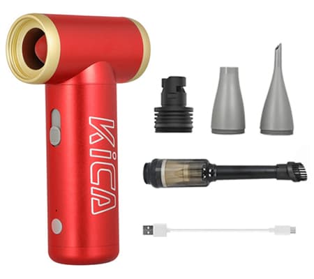 KICA Jet Fan 2 + Vacuum Accessory - Red